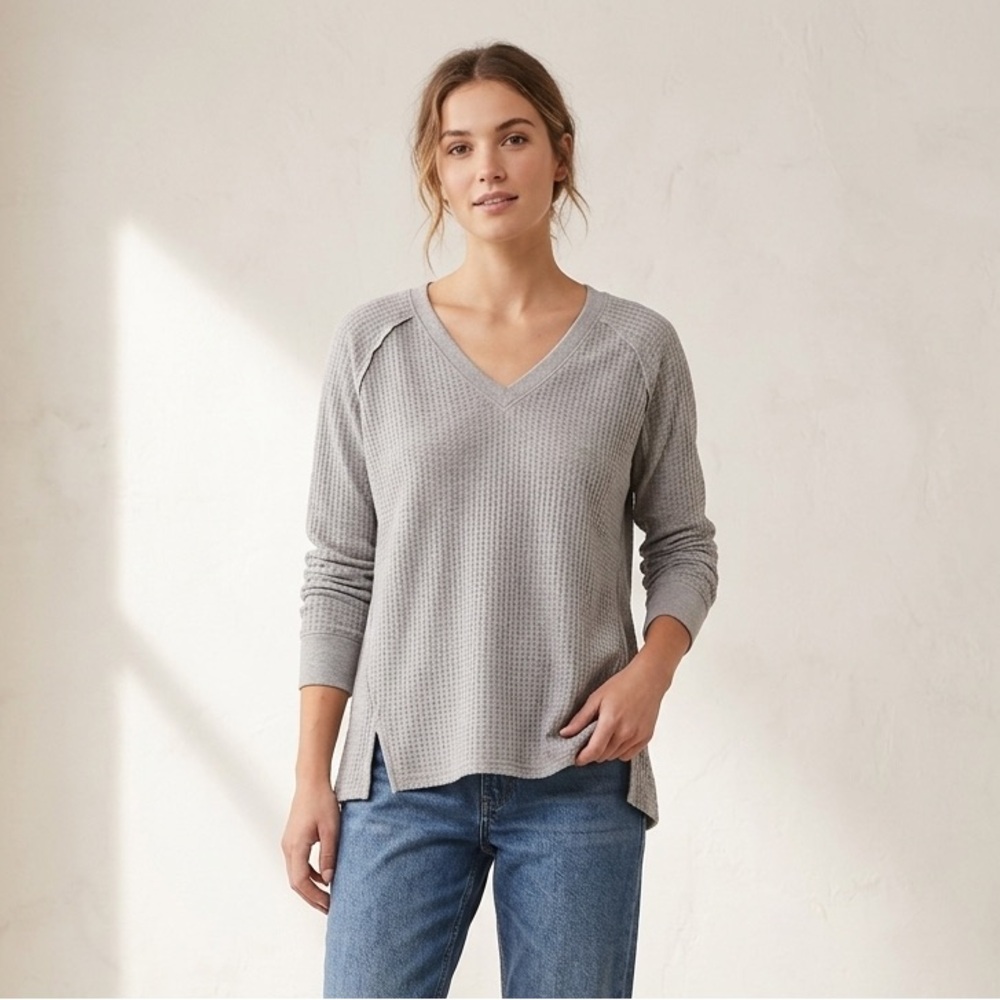 CALVIN KLEIN Grey Knit Oversized Sweater